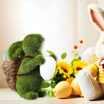 Декоративная статуя кролика-кролика для пасхального домашнего декора Egg
