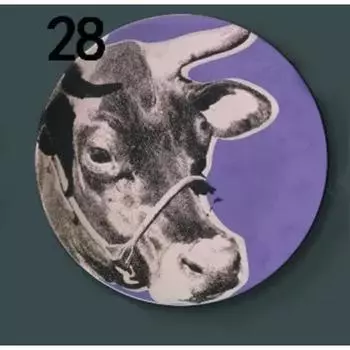 Декоративная тарелка в стиле поп-арт, керамическая круглая тарелка, банка супа «Кэмпбелл», портрет, настенный декор, ретро-банановая художественная тарелка 6 inches(15.3cm)