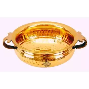 Декоративное блюдо Urli из кованой латуни, праздничный подарок для домашнего декора, диаметр 10 дюймов, золото