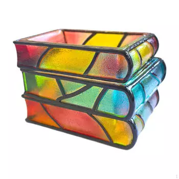 Декоративное кашпо в форме книги, ваза, уникальное кашпо в виде стопки книг, цветочный горшок для женщин, 3 Tier