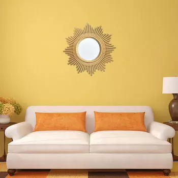 Декоративное подвесное настенное зеркало — маленькое винтажное, легко монтируется — идеально подходит для ванной комнаты, C