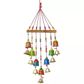 Декоративное украшение на стену/дверь/окно ручной работы - 54 см (Латунь, Папье-маше, Многоцветный)