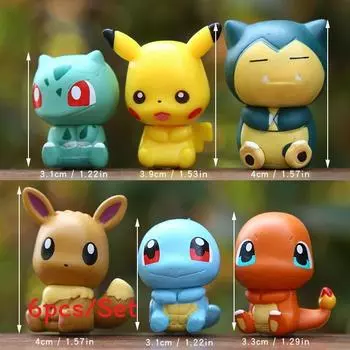 Декоративное украшение в виде мультяшного Покемона, настольное украшение для автомобиля для детей, коллекционеров и