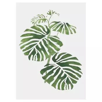Декоративное зеленое растение холст искусство картина настенный плакат картина для спальни 30*40cm