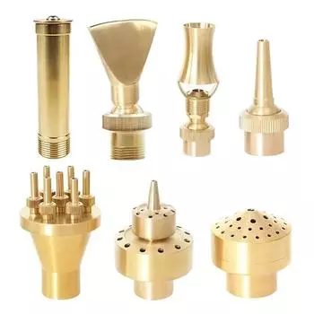 Декоративные фонтанные насадки для бассейна, латунная струя 1 , 1/2 , 3/4 , регулируемые разбрызгиватели для сада и пруда на открытом воздухе