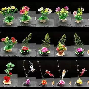 Декоративные характерные цветы растения Художественная концепция декоративный цветок Холодное блюдо Суши Сашими украшение цветок Набор