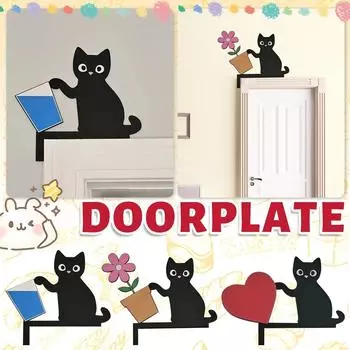 Декоративные идеи дверной рамы Naughtys Cat One Size