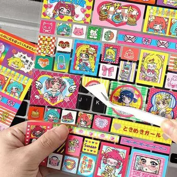 Декоративные наклейки Rainbow Dream Series Y2K для скрапбукинга, держатель для фотографий, украшение для телефона, материал для коллажа