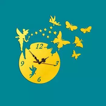 Декоративные настенные часы с зеркалом, 3D акриловые однотонные украшения для гостиной, спальни, дома белый