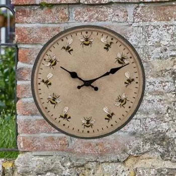 Декоративные настенные часы Yousheng, высокоточные, бесшумные, не тикающие, легко устанавливаемые, водонепроницаемые настенные садовые часы 12Inch