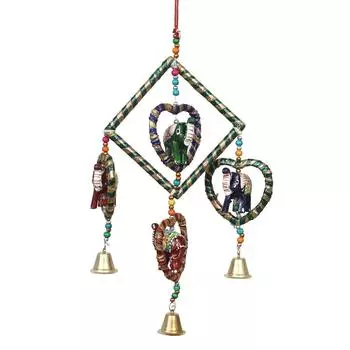 Декоративные настенные/дверные/оконные подвесные колокольчики в виде слона ручной работы. новый