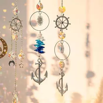 Декоративные подвески SunCatcher, хрустальные колокольчики, украшение для дома и сада, настенный декор для комнаты, подвесное украшение для двора