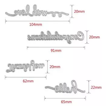 Декоративные штампы для резки своими руками Свадебная папка для тиснения Для штампов для скрапбукинга металлические Поздравления Штампы