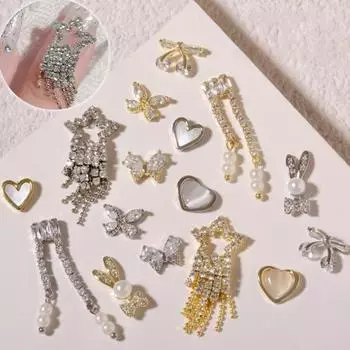 Декоративные стразы для ногтей, не выцветающий кубический цирконий, 3D-эффект 10