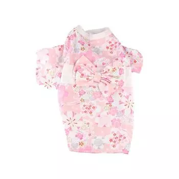 Декоративные животные Печатные кимоно Ткань Одежда для собак Кимоно Японская одежда для собак Рождество M синий