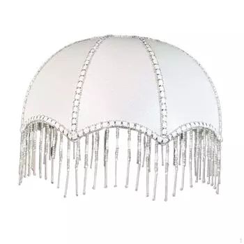 Декоративный абажур, чехол для лампы, подходит для держателя E27 с кисточкой, элегантный винтажный