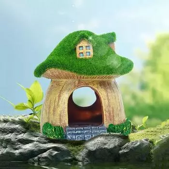 Декоративный аквариумный грибной домик-имитация рыбная пещера-убежище для креветок-отшельников Style A