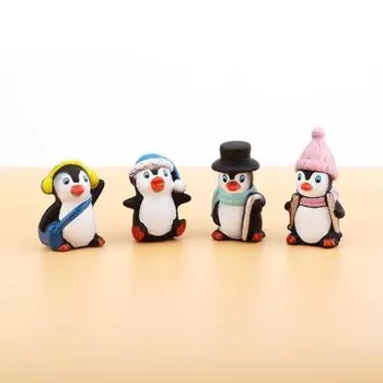 Декоративный декор в виде пингвина, нежный мини-размер, удобный для хранения