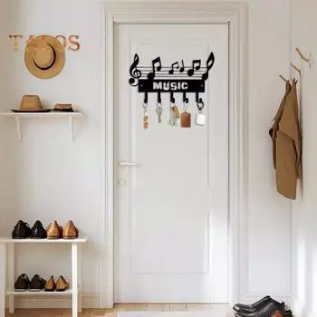 Декоративный крючок-держатель для ключей, высокая твердость, устойчивость к коррозии, простая установка, многоцелевой крючок для хранения одежды E