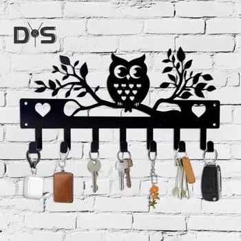 Декоративный крючок-держатель для ключей, высокая твердость, устойчивость к коррозии, простая установка, многоцелевой крючок для хранения одежды F