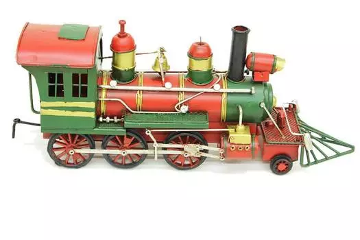 Декоративный металлический локомотив