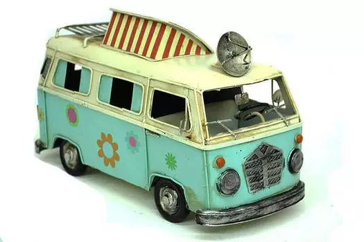 Декоративный металлический микроавтобус