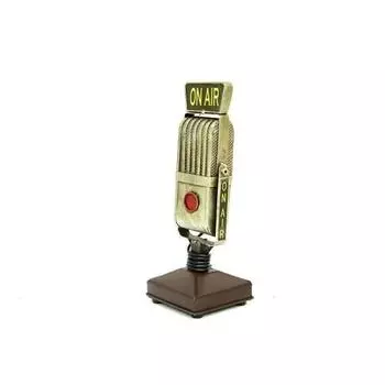 Декоративный металлический микрофон ручной работы