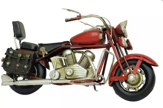 Декоративный металлический мотоцикл