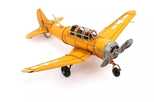 Декоративный металлический самолет