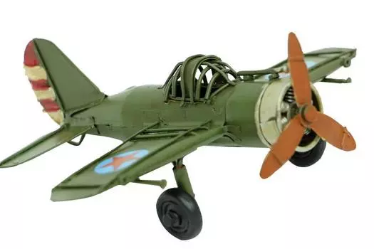 Декоративный металлический самолет