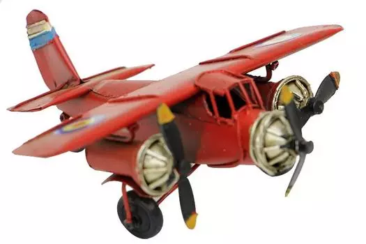 Декоративный металлический самолет