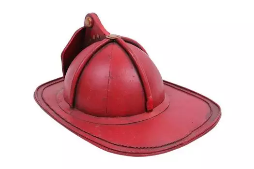 Декоративный металлический шлем пожарного