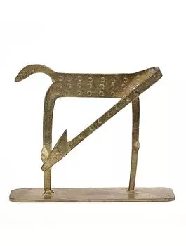 Декоративный металлический жираф, Латунь, Iron Ziraf Neck Down Brass, John Molly Decor&Gifts