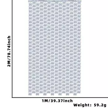 Декоративный пластиковый занавес из капель дождя с бабочками для праздничных мероприятий, дней рождений, свадеб и