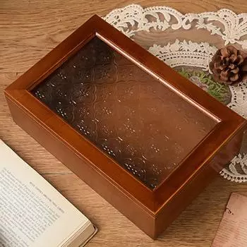 Декоративный шкаф для хранения из цельного дерева, винтажная шкатулка для драгоценностей, домашний декор, фото-шкатулка для хранения, бытовая S-Pine wood