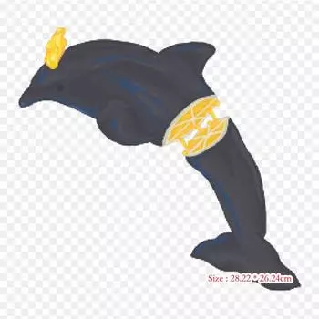 Дельфин, термопереносная печать, виниловые нашивки, наклейки для одежды, аппликации «сделай сам», моющиеся нашивки