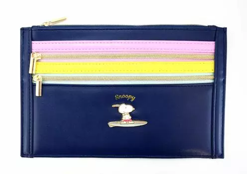 Delfino PEANUTS Шарм Пенал-карман, Снупи, Темно-синий, P-13413
