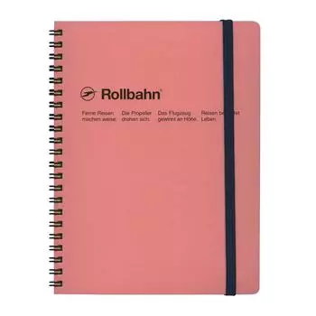 Delfonics Rollbahn Memo с карманом, разделяемый, формат A5, светло-розовый [кольцо/с перфорацией] NRP08-BP