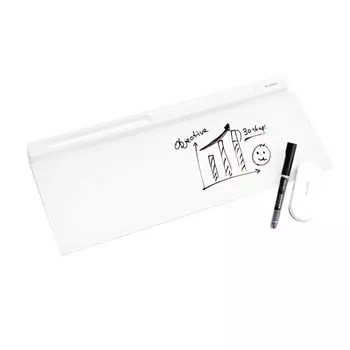 deli Desk Whiteboard Настольный продукт для хранения NS124 Настольная доска для записей Письменный стол для хранения аксессуаров Чехол для белой доски с панелью для хранения это может
