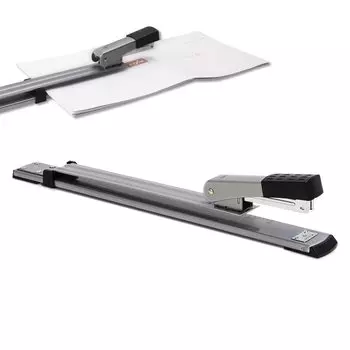 степлер с длинной рукояткой deli степлер для сшивания внакидку плоский степлер с длинной рукояткой степлер для экономии труда степлер для экономии труда 2 способа скрепления канцелярские принадлежности 50 стежков