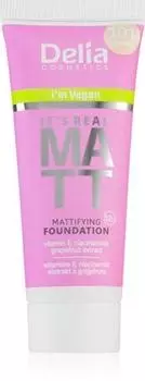 Delia Cosmetics It s Real Matt fond de teint matifiant TU прозрачный