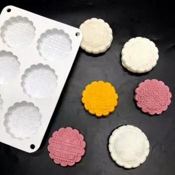 Deliacte экологически чистый антипригарный инструмент «сделай сам», украшение «сделай сам», силиконовая 3D форма для лунного кекса для выпечки, форма для лунного кекса A