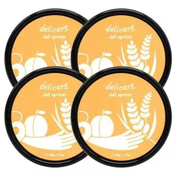 DELICARE Deli Apricot Pack 50gX4 / Абрикосово-медовая ежедневная упаковка, смываемая упаковка