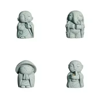 Изящная фигурка монаха Дзидзо Фигурка монаха Убежища Аквариумы Декорации