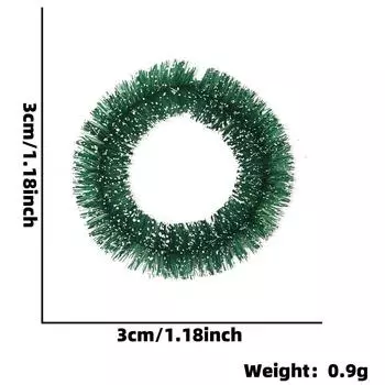 Delightful Christmas Mini Wreath With Attractive Bows And Sparkling Bells For Christmas Cheer StyleP