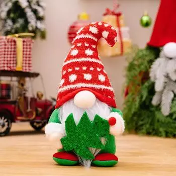 Delightful Facefree Christmas Gnome Decoration With Cozy Knitted Hat For Display Elegant Red Gnome Hat Man