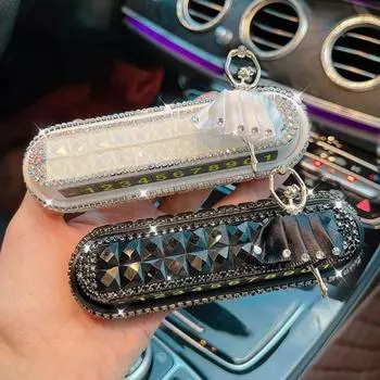 Деликатное свечение в темноте Термостойкий парковочный номерной знак Телефон Автомобиль Интерьер Декор Авто Расходные материалы A