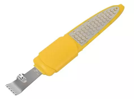 Delish Kitchen Pearl Metal Grater Cheese Grater Cheese Grater Stick Type Etching Yellow CC-1795 жёлтый
