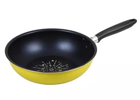 DELISH KITCHEN Pearl Metal One Hand Pot Yellow 28 см IH Совместимая кастрюля для готовки 28 см HB-4248