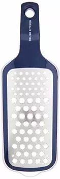 DELISH KITCHEN Pearl Metal Radish Grater with Light Power, Container Included, Navy